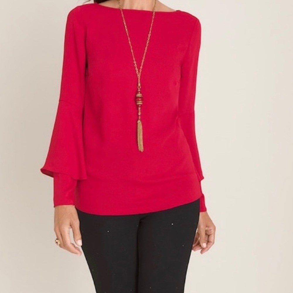 NEW Chico’s satin blouse